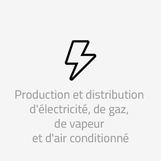 Production et distribution d'électricité, de gaz, de vapeur et d'air conditionné